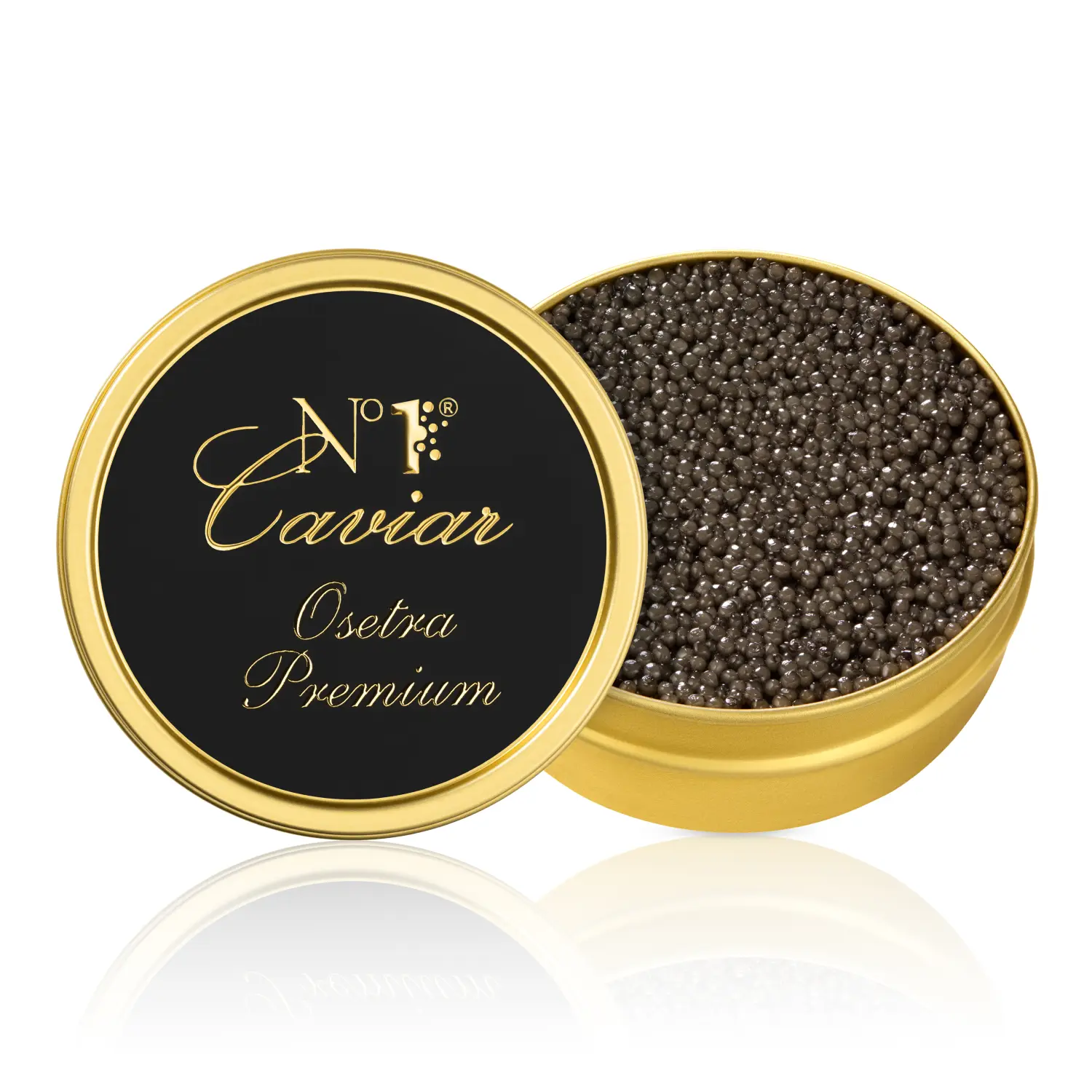 Икра чёрная Премиум Осётр, забойная 125 г (Азербайджан)