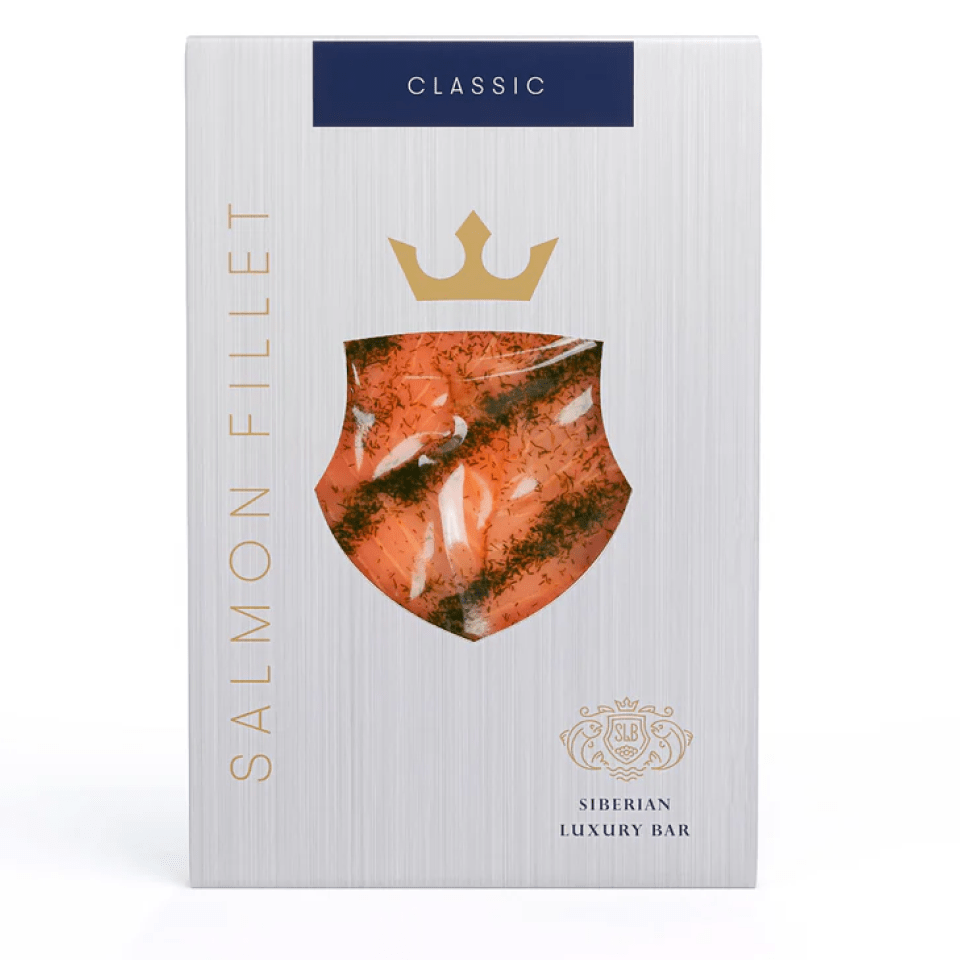 Лосось слабой соли с укропом нарезка, 300 г