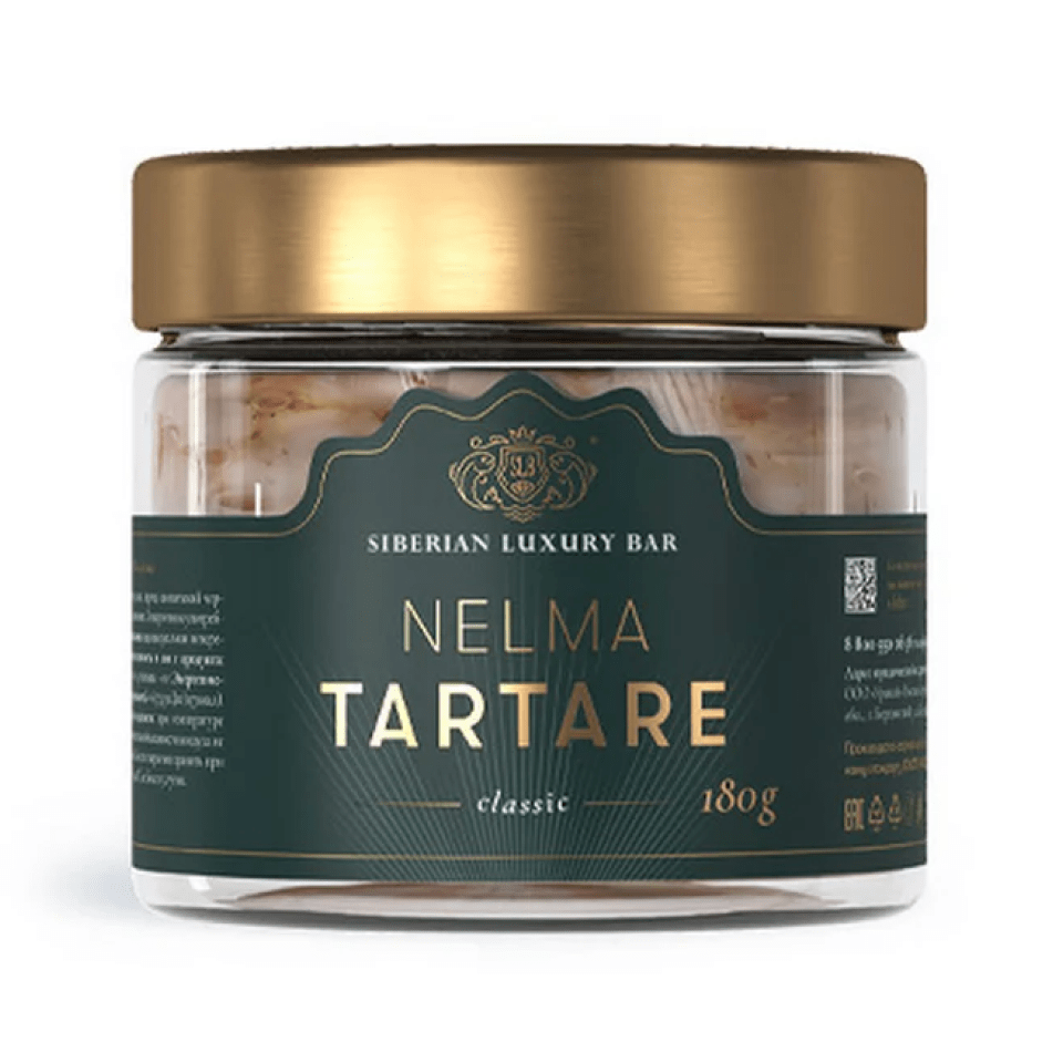 Тартар из нельмы, 180 г Рыба слабосоленая