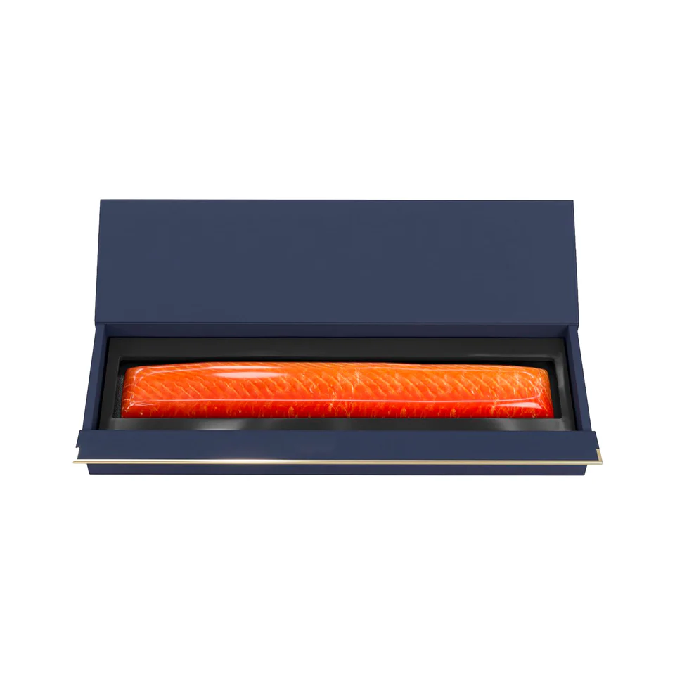 Спинка лосося холодного копчения в подарочной упаковке