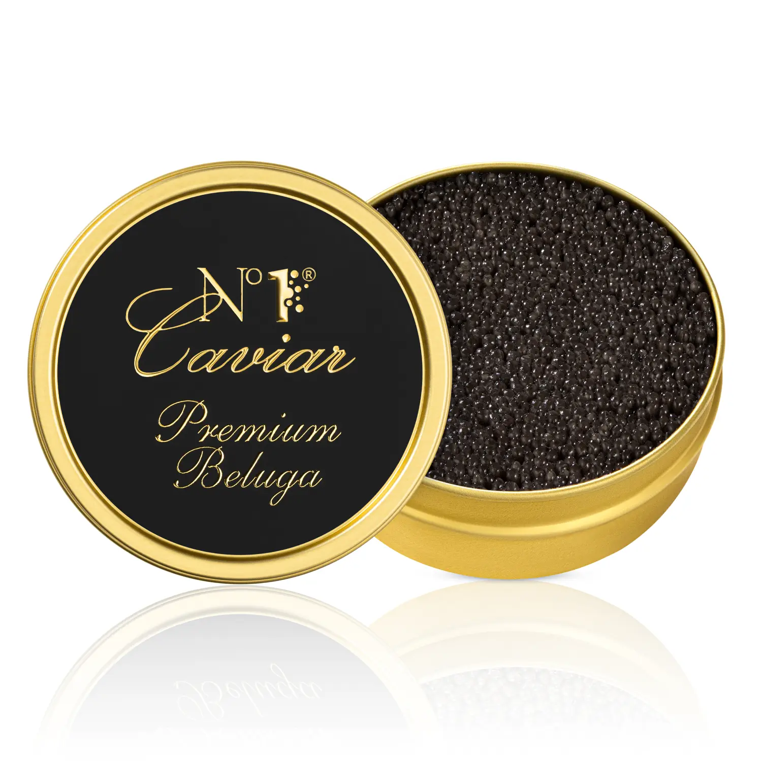 Икра чёрная Премиум Белуга, забойная 250 г (Азербайджан)