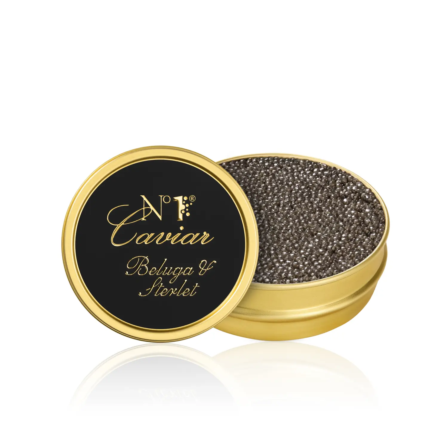 Икра чёрная Белуга/Стерлядь, забойная 50 г (Азербайджан)