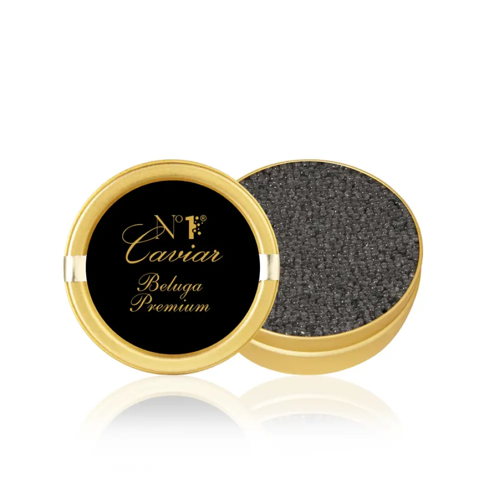 Икра чёрная Премиум Белуга, забойная 113 г (Азербайджан)